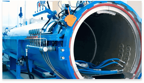 Autoclave build to print machinery
